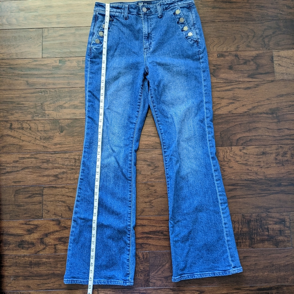 Gap Factory High Rise '70s Flare Jeans - Picture 10 of 11